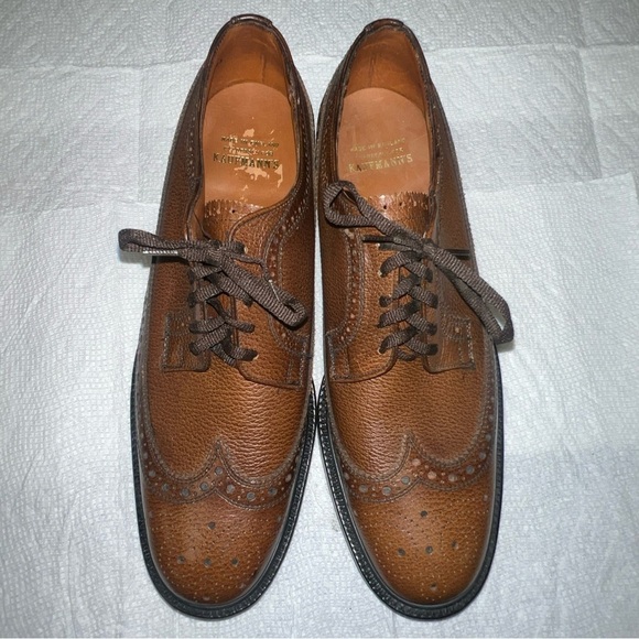 Brown Wingtip Oxfords by Kaufmann’s Size 9.5M - Picture 10 of 12